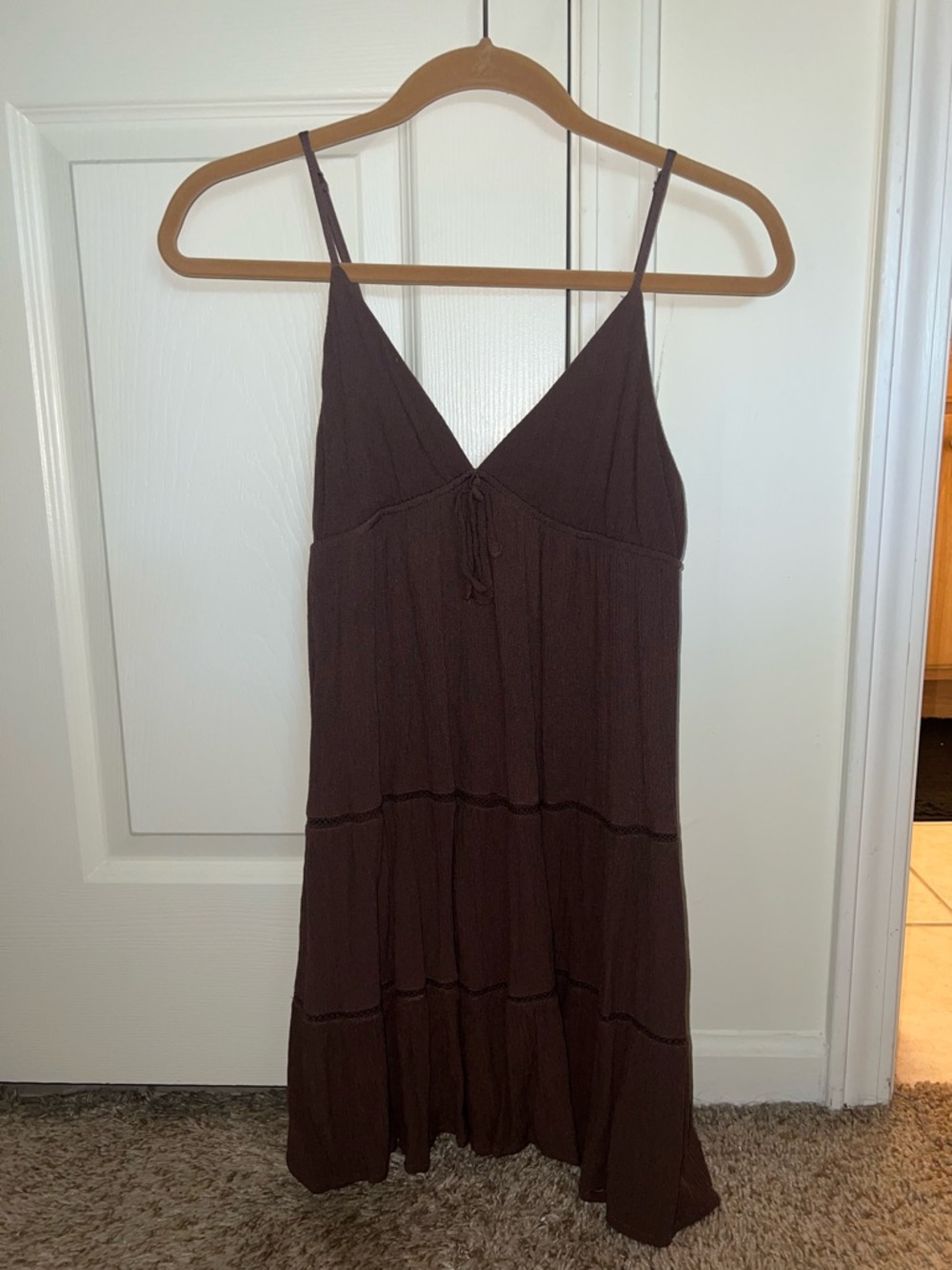 Garage brown babydoll dress- NWOT